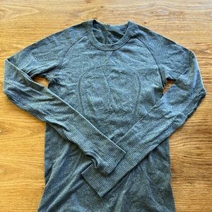 Lululemon Swiftly Long Sleeves Heather Gray Sz 4